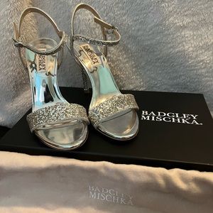 Badgley Mischka Women’s Olympia Glittered Heels